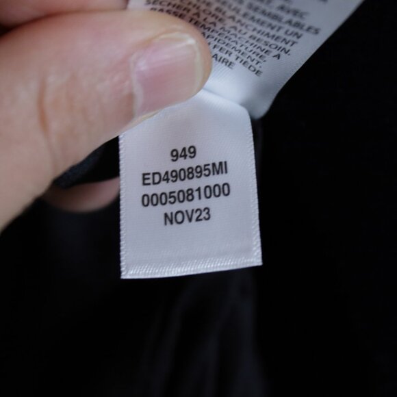 Open Edit Relaxed Velvet Blazer Navy Blue XXS - Picture 6 of 9